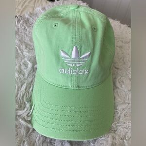•Adidas• Green Twill Baseball Cap